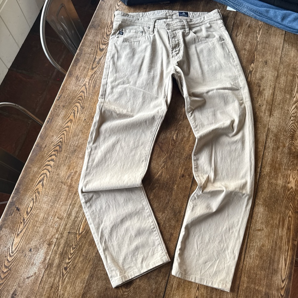 Ag Adriano Goldschmied Khaki Trousers